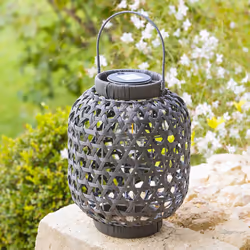 Lampes à poser d'extérieur "Tola, métal, H32 cm