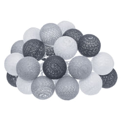 Guirlande LED outdoor "Soft", gris foncé, L435 cm