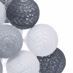Guirlande LED outdoor "Soft", gris foncé, L435 cm