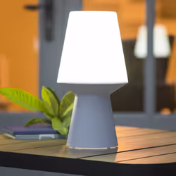 Lampes à poser d'extérieur "Wiza", blanc, H32,5 cm
