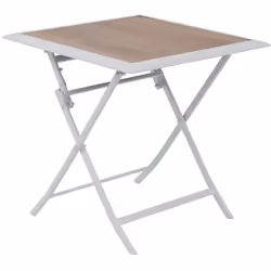Description générale Découvrez la table pliante 2 places Azua en coloris houblon et structure blanche de la marque Hespéride, ...