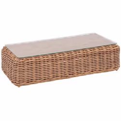 Vous avez besoin d'un meuble pratique pour compléter votre salon de jardin ? La table basse rectangulaire "SAVINIA" Hespéride ...