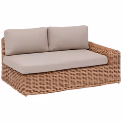 Idéal pour compléter le côté gauche de votre canapé de jardin, la méridienne "SAVINIA" Hespéride vous apportera un confort su ...