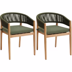 Pour aménager votre jardin ou votre balcon, craquez pour l'ALLURE graphique et moderne de ce lot de 2 fauteuils de jardin "TE ...