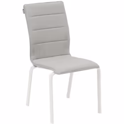 Vous recherchez des assises confortables et pratiques pour votre terrasse ? La chaise de jardin empilable "DIESE" Hespéride d ...