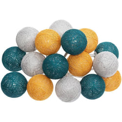 Atmosphera - Guirlande Led pile 16 boules Tropi D3,5cm créateur d'intérieur