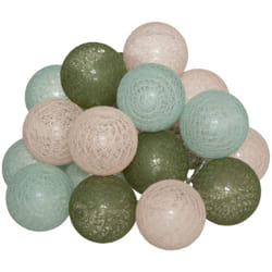 Atmosphera - Guirlande Led secteur 20 boules Army D6 créateur d'intérieur
