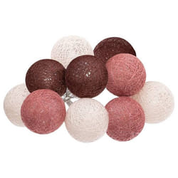 Atmosphera - Guirlande Led Pile 10 Boules Dune D6 Créateur D'Intérieur