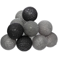Guirlande LED à piles 10 boules Smoky D6cm - Atmosphera créateur d'intérieur