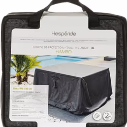Housse pour table rectangulaire extérieure Hambo XL gris - 308 x 190 x 80 cm - Hespéride