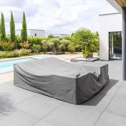 Housse pour salon de jardin Hambo M gris - 250 x 250 x 90 cm - Hespéride
