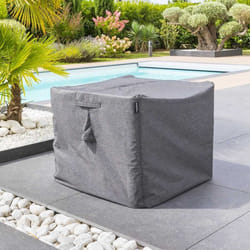 Housse pour table extérieure carré Hambo S gris - 105 x 105 x 80 cm - Hespéride