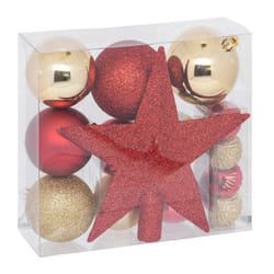 Kit De Sapin Colorama De Noël 18 Pièces Rouge Or Atmosphera Créateur D'Intérieur