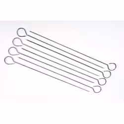 Accessoire de barbecue - HESPERIDE - Piques à brochettes en métal - Lot de 8 - Longueur 22 cm