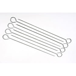 Accessoire de barbecue - HESPERIDE - Piques à brochettes en métal - Lot de 8 - Longueur 22 cm