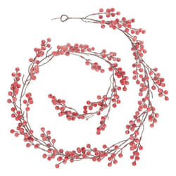 Atmosphera Guirlande De Noël Grappe De Baies Rouges L 190 Cm - Feeric Christmas