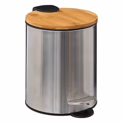 5five - poubelle métal soft close 3l bambou métal