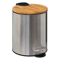 5five - poubelle métal soft close 3l bambou métal