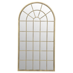 Miroir "Bota", métal, doré, 75X140 cm
