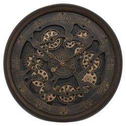 Horloge "Alban", verre, D76 cm