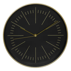 Horloge verre rose et noir "Edith"
