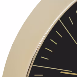 Horloge verre rose et noir "Edith"