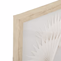 Déco murale "Cindy", bois et verre, 40x40 cm