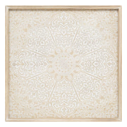 Déco murale "Timea", hévéa et bois, 60x60 cm