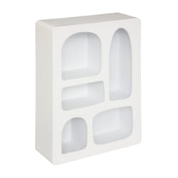 Étagère murale "Rivi" bois blanc 45x65 cm