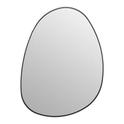 Miroir "Rosalia", métal, noir, 55x75 cm