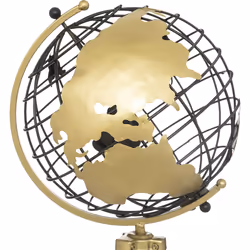 Globe "Ramon", métal, noir, H70 cm