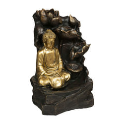 Fontaine "Kalyani", résine, doré, H39,5 cm