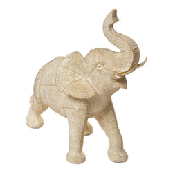 Statuette "Éléphant", résine, doré, H37,5 cm