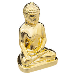 Statuette "Bouddha", céramique, doré, H25 cm