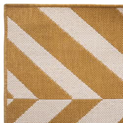 Tapis extérieur et intérieur, jaune ocre, 120x160 cm