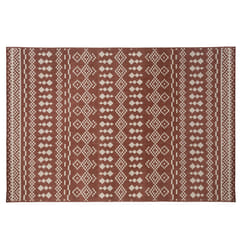 Tapis extérieur et intérieur rose terracotta