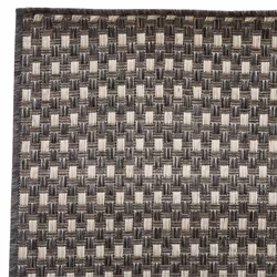 Tapis extérieur et intérieur, gris, 170x120 cm