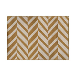 Tapis extérieur et intérieur jaune ocre