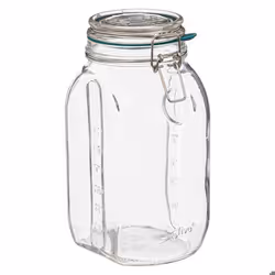 Bocal en Verre Gradué Jarro 2L Transparent