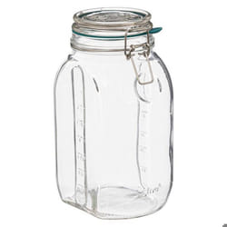 Bocal en Verre Gradué Jarro 2L Transparent