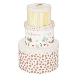 Set de 3 boîtes enfant "Summer", carton, blanc