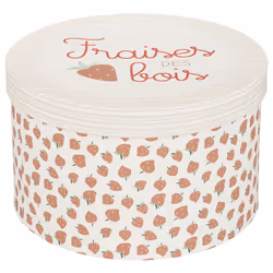 Set de 3 boîtes enfant "Summer", carton, blanc