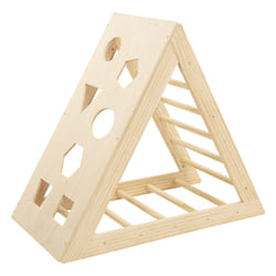 Triangle d'escalade enfant, pin, 80x93 cm