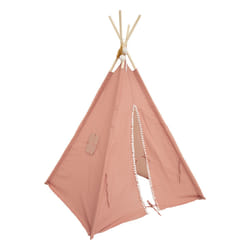 Tipi enfant "Wapi", coton et peuplier, rose terracotta