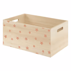 Set de 3 cagettes enfant "Étoile", bois