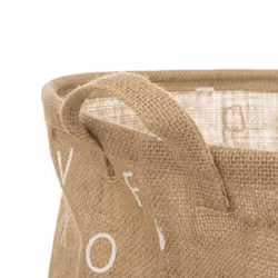 Panier en Jute pour Enfant  Alphabet  49cm Beige