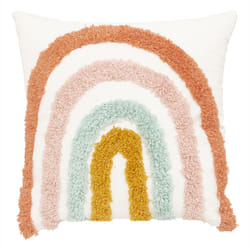 Coussin enfant "Arc-en-ciel", coton, 40x40 cm
