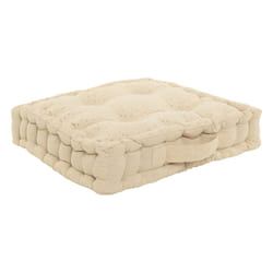 Coussin de sol enfant "Berlingot", coton, beige, 40x40 cm
