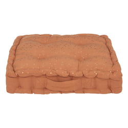 Coussin de sol enfant "Berlingot", coton, rose terracotta, 40x40 cm