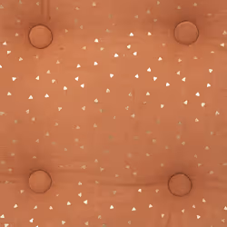 Coussin de sol enfant "Berlingot", coton, rose terracotta, 40x40 cm